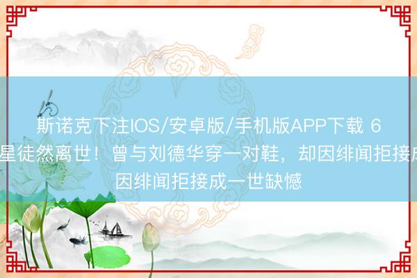 斯诺克下注IOS/安卓版/手机版APP下载 63岁TVB男星徒然离世！曾与刘德华穿一对鞋，却因绯闻拒接成一世缺憾