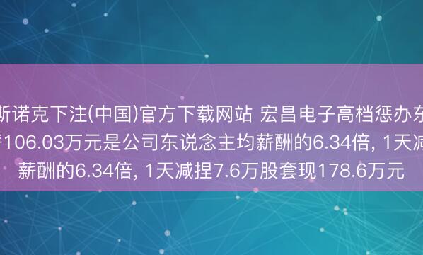 斯诺克下注(中国)官方下载网站 宏昌电子高档惩办东说念主员萧志仁年薪106.03万元是公司东说念主均薪酬的6.34倍, 1天减捏7.6万股套现178.6万元